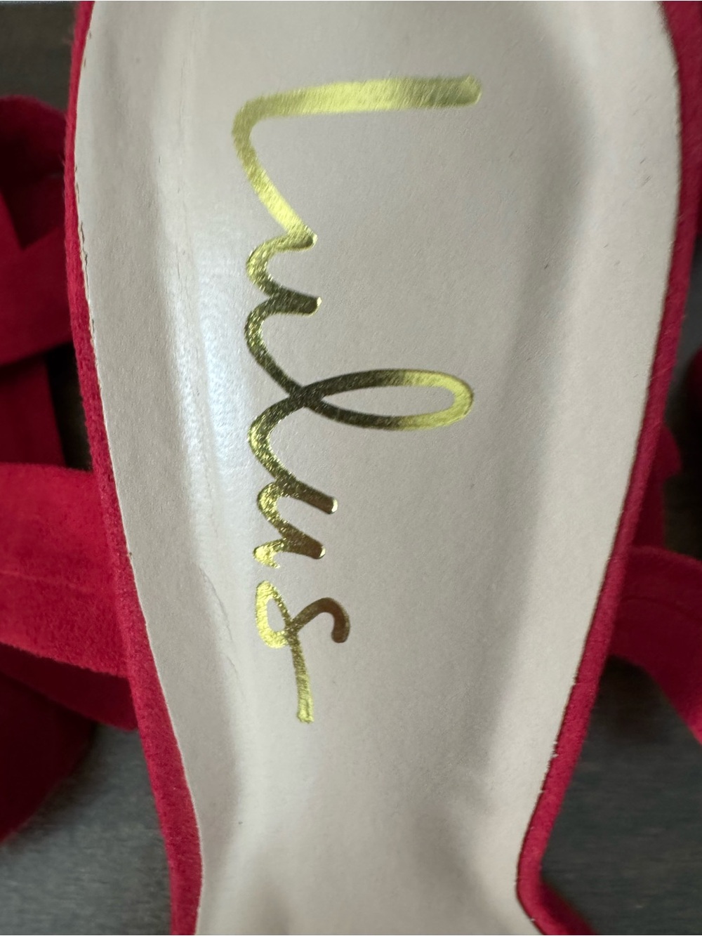 Lulu’s Alta Red Ankle-Tie Block Heel Sandals - Picture 6 of 8